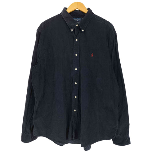 ポロバイラルフローレン Polo by RALPH LAUREN 90s CLASSIC FIT ポニー刺繍 コーデュロイ ボタンダウンシャツ メンズ import:XXL