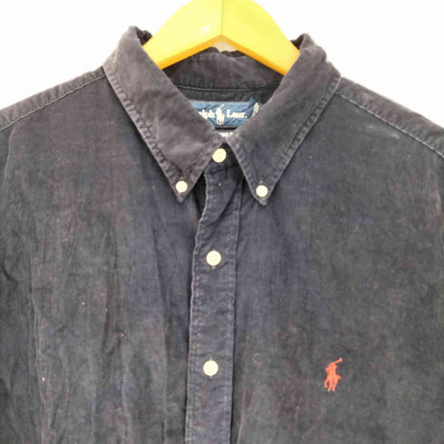 ポロバイラルフローレン Polo by RALPH LAUREN 90s CLASSIC FIT ポニー刺繍 コーデュロイ ボタンダウンシャツ メンズ import:XXL