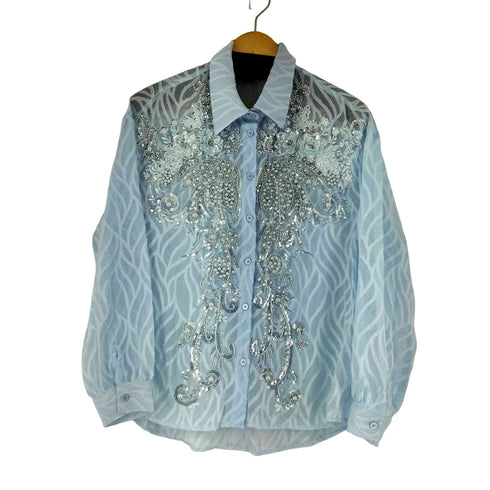 ANEWSTA L/S ビジュー加工 シャツ レディース JPN:S
