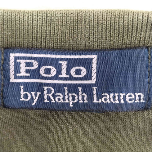 ポロバイラルフローレン Polo by RALPH LAUREN 90s ポニー刺繍 サイドスリット スウェットポロ メンズ import:L