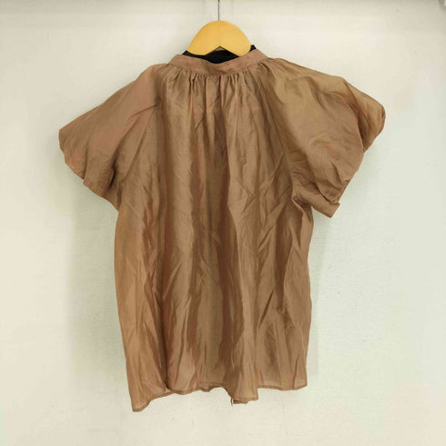 ナチュラルビューティーベーシック NATURAL BEAUTY BASIC シアーローンバルーンスリーブブラウス レディース JPN:S