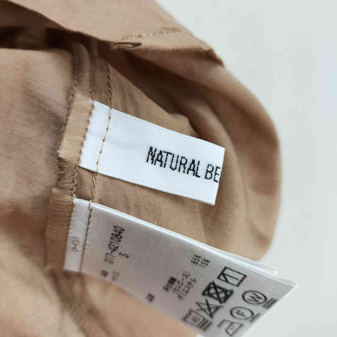 ナチュラルビューティーベーシック NATURAL BEAUTY BASIC シアーローンバルーンスリーブブラウス レディース JPN:S
