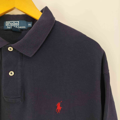 ポロバイラルフローレン Polo by RALPH LAUREN 90S ポニー刺繍 ビッグシルエット ポロシャツ メンズ import:XL