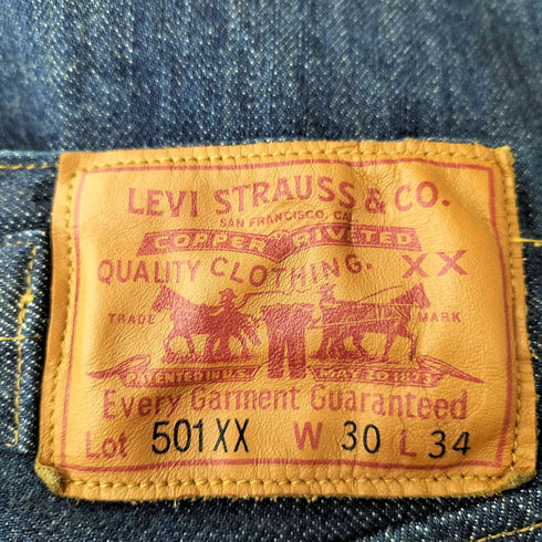 リーバイスヴィンテージクロージング Levis Vintage Clothing 1890年モデル 501XX 白耳 片ポケ シンチバック デニム パンツ メンズ W30 L34