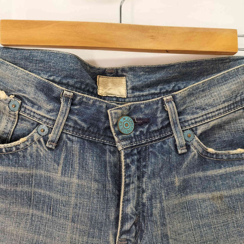 リーバイス Levis 00S 日本製 ボタン裏刻印J30 ローライズ ダメージ デニムパンツ Y2K レディース 31