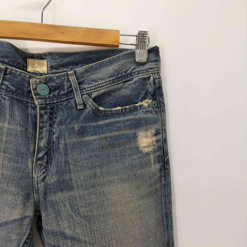 リーバイス Levis 00S 日本製 ボタン裏刻印J30 ローライズ ダメージ デニムパンツ Y2K レディース 31