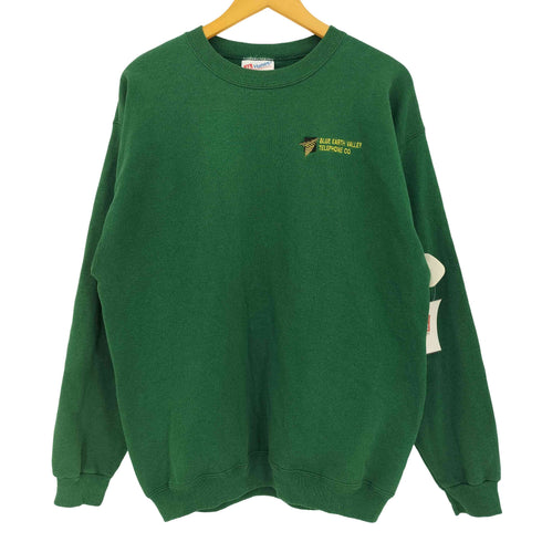 ヘインズ Hanes 90s HEAVYWEIGHT USA製 企業刺繍 クルーネック スウェット メンズ import:L
