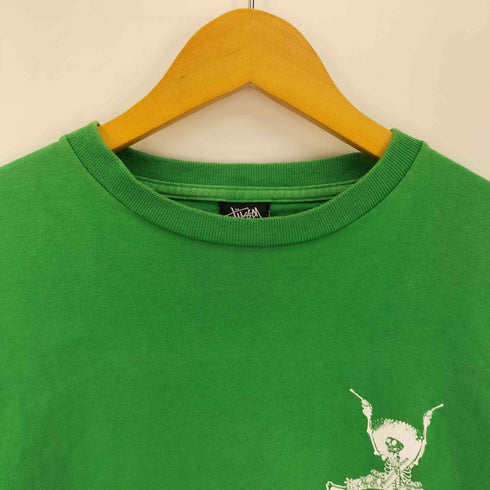 ステューシー Stussy 00S メキシコ製 BAILAR CON MUERTOS 両面プリント クルーネック S/S Tシャツ メンズ import:L