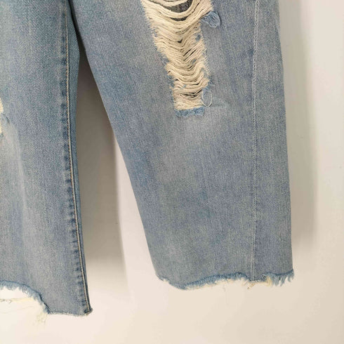 エムエムシックスメゾンマルジェラ MM6 Maison Margiela 18SS フロントフックタック デニム ワイドパンツ レディース 38