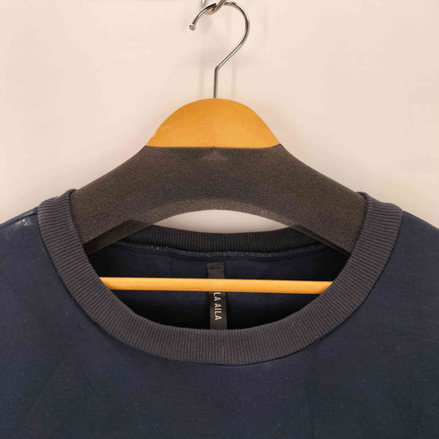 アウラアイラ AULA AILA DENIM COMBINATION PULLOVER レディース