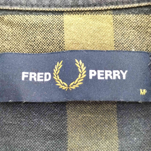 フレッドペリー FRED PERRY Tartan Shirt ロゴ刺繍 タータンチェック 長袖 シャツ メンズ import:M