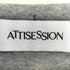 ATTISESSION ヒールプリント クルーネックカットソー レディース