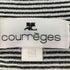 クレージュ courreges センターロゴ刺繍 ボーダーラメ 半袖カットソー レディース 9R