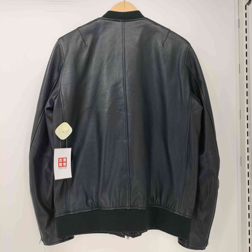 ナノユニバース NANO universe WONDER LIGHT LEATHER 羊革 シングルライダースジャケット メンズ JPN:M