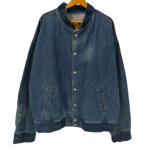 INTERNATIONAL DENIM インターナショナル デニム デニム地 バーシティ ジャケット ブルゾン メンズ XXL