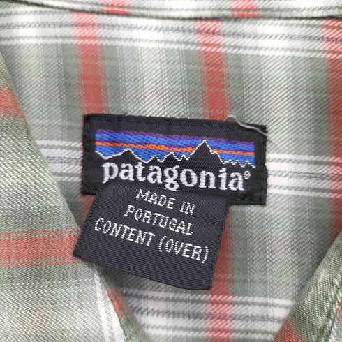 パタゴニア patagonia オンブレ チェック シャツ ポルトガル製 メンズ import:XL
