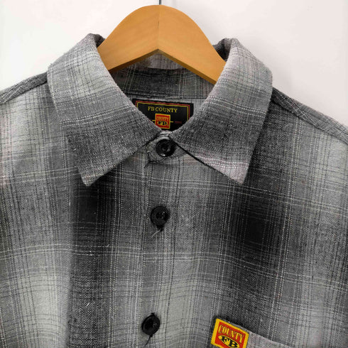 エフビーカウンティ FB COUNTY CHECKER SHIRT L/S オンブレチェック ネル シャツ メンズ JPN:M