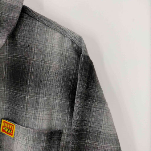 エフビーカウンティ FB COUNTY CHECKER SHIRT L/S オンブレチェック ネル シャツ メンズ JPN:M