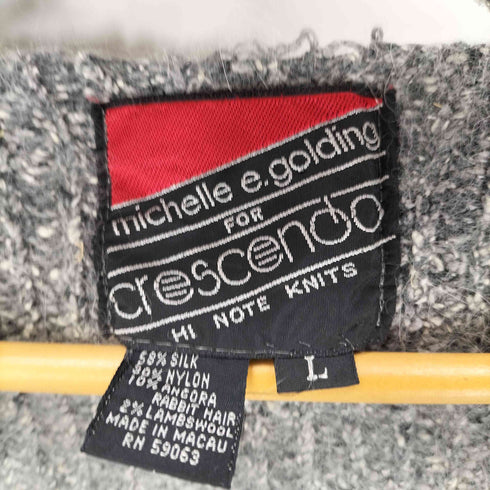 シルク混ボタンレスカーディガン レディース JPN:L