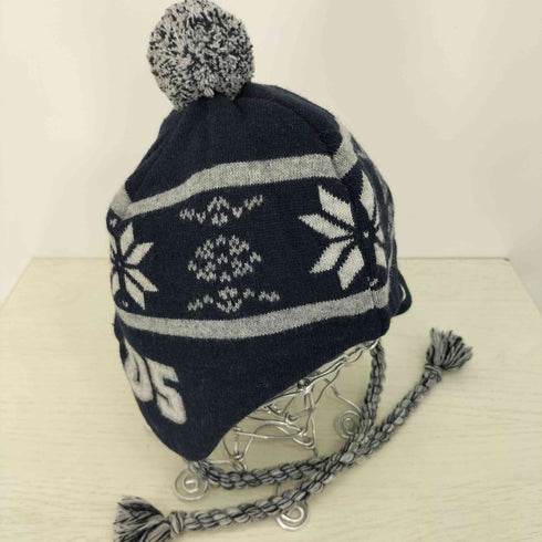 OHESHIO BELL EARFLAP BEANIE NAVY レディース