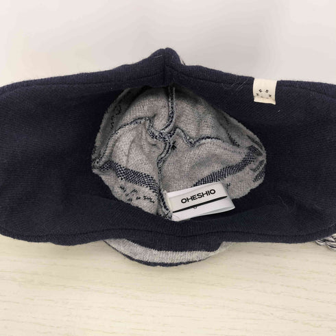 OHESHIO BELL EARFLAP BEANIE NAVY レディース