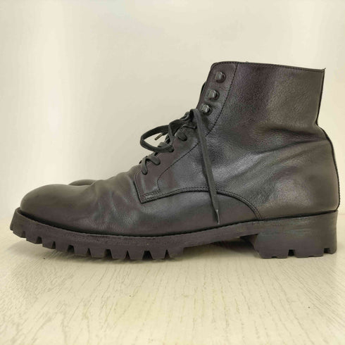 オフィチーネクリエイティブ officine creative サイドジップ レザー レースアップブーツ vibram ソール メンズ 43
