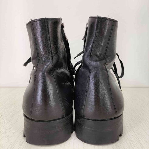 オフィチーネクリエイティブ officine creative サイドジップ レザー レースアップブーツ vibram ソール メンズ 43