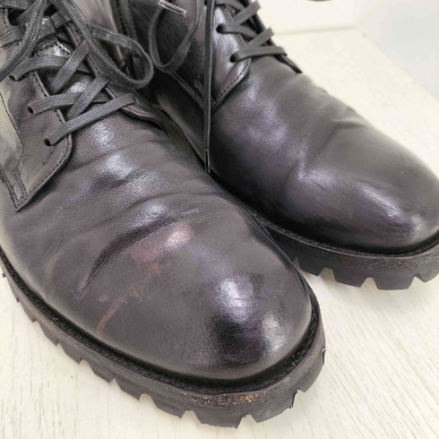 オフィチーネクリエイティブ officine creative サイドジップ レザー レースアップブーツ vibram ソール メンズ 43
