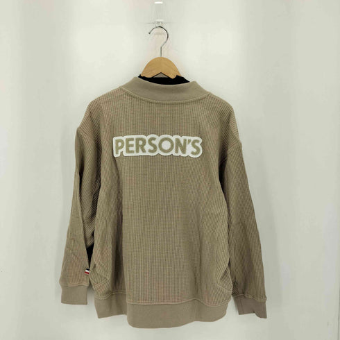 パーソンズ PERSONS ワッフル ニット トラックジャケット メンズ L
