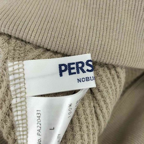 パーソンズ PERSONS ワッフル ニット トラックジャケット メンズ L