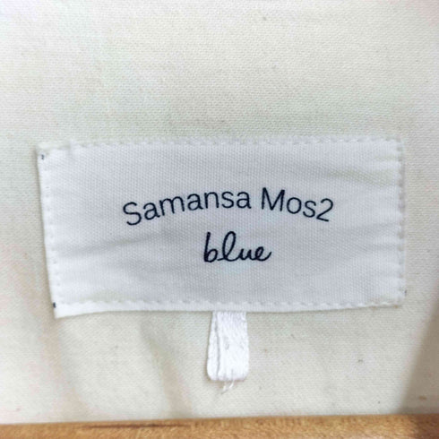 サマンサモスモスブルー Samansa Mos2 blue ECO DENIM シャツワンピース レディース FREE