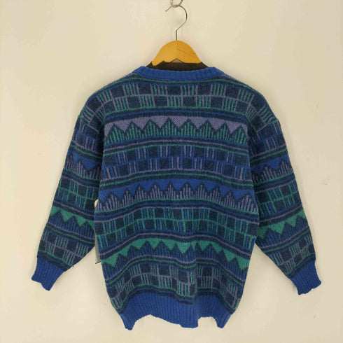 ICEWEAR Euro vintage アイスランド製 総柄 ビンテージニット メンズ import:L
