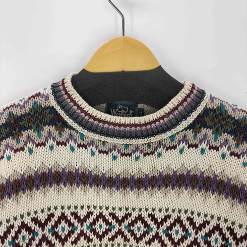 ウールリッチ WOOLRICH ノルディック柄 クルーネックニット メンズ import:L