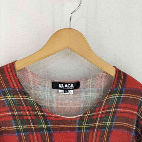 ブラックコムデギャルソン BLACK COMME des GARCONS AD2016 タータンチェックニットワンピース レディース JPN:XXL
