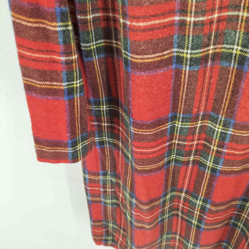 ブラックコムデギャルソン BLACK COMME des GARCONS AD2016 タータンチェックニットワンピース レディース JPN:XXL