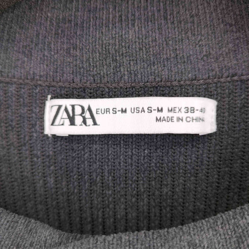 ザラ ZARA ポリ地 カーディガン メンズ import:M