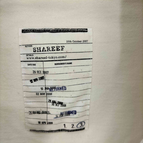 シャリーフ SHAREEF BIG POCKET HALF ZIP PO ビッグポケットハーフジッププルオーバー メンズ JPN:3