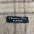 クリスチャンディオール Christian Dior MONSIEUR チェック柄フリンジマフラー レディース