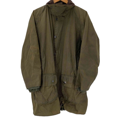 バブアー Barbour 00S 縦ワラント 英国製 裏地タータンチェック GAMEFAIR JACKET ゲームフェア オイルド ジャケット 2000年製 メンズ C40