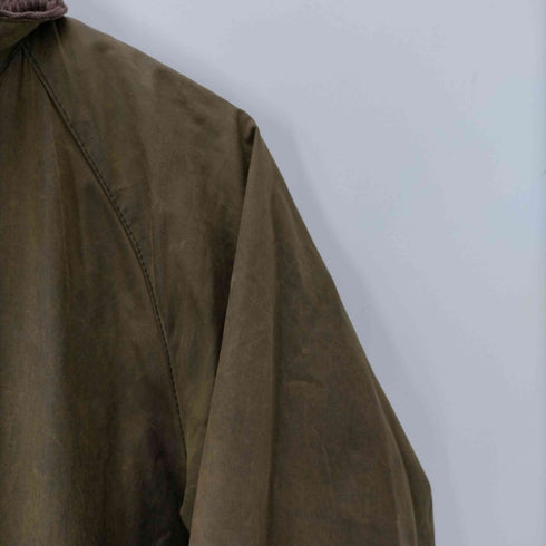 バブアー Barbour 00S 縦ワラント 英国製 裏地タータンチェック GAMEFAIR JACKET ゲームフェア オイルド ジャケット 2000年製 メンズ C40