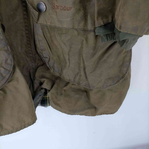 バブアー Barbour 00S 縦ワラント 英国製 裏地タータンチェック GAMEFAIR JACKET ゲームフェア オイルド ジャケット 2000年製 メンズ C40