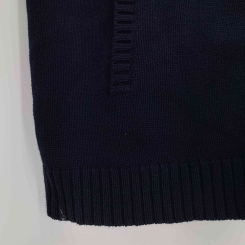 ローレンラルフローレン LAUREN RALPH LAUREN エンブレム刺繍 コットンニット ジップアップ パーカー メンズ 1X