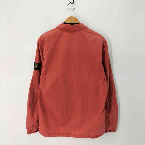 ストーンアイランド STONE ISLAND Brushed Cotton Canvas Zip Overshirt ガーメントダイ ジップ オーバーシャツ メンズ import:L