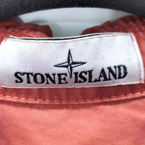 ストーンアイランド STONE ISLAND Brushed Cotton Canvas Zip Overshirt ガーメントダイ ジップ オーバーシャツ メンズ import:L
