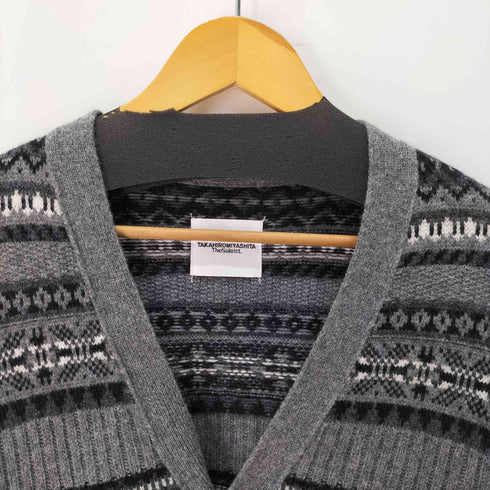 タカヒロミヤシタザソロイスト TAKAHIRO MIYASHITA The SoloIst. fair isle v-neck cardigan フェアアイル Vネック カーディガン メンズ JPN:48