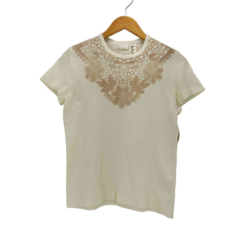 タオコムデギャルソン tao COMME des GARCONS 07SS フロッキー レースプリント Tシャツ AD2006 レディース