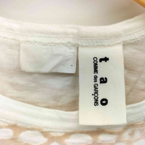 タオコムデギャルソン tao COMME des GARCONS 07SS フロッキー レースプリント Tシャツ AD2006 レディース