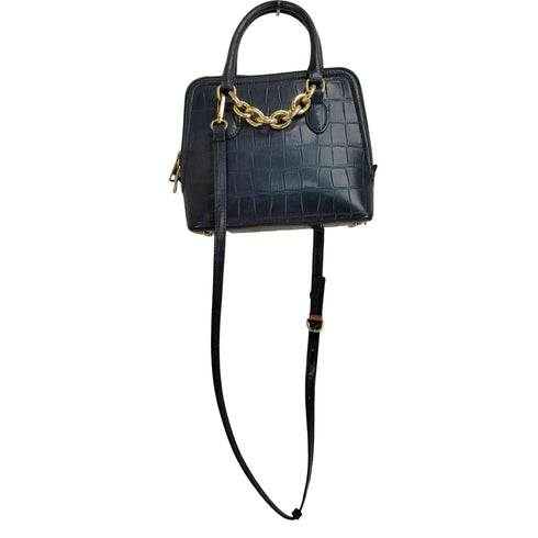 ザラ ZARA 2way 型押し チェーンショルダーシティバッグ レディース