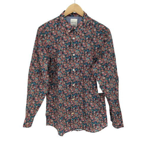 ポールスミス Paul Smith 花柄 長袖 コットンシャツ メンズ import:M