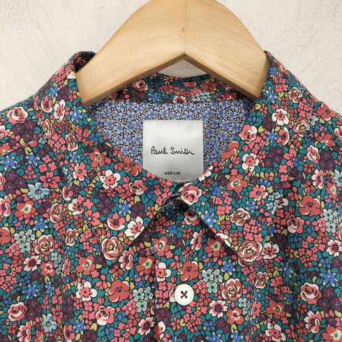 ポールスミス Paul Smith 花柄 長袖 コットンシャツ メンズ import:M